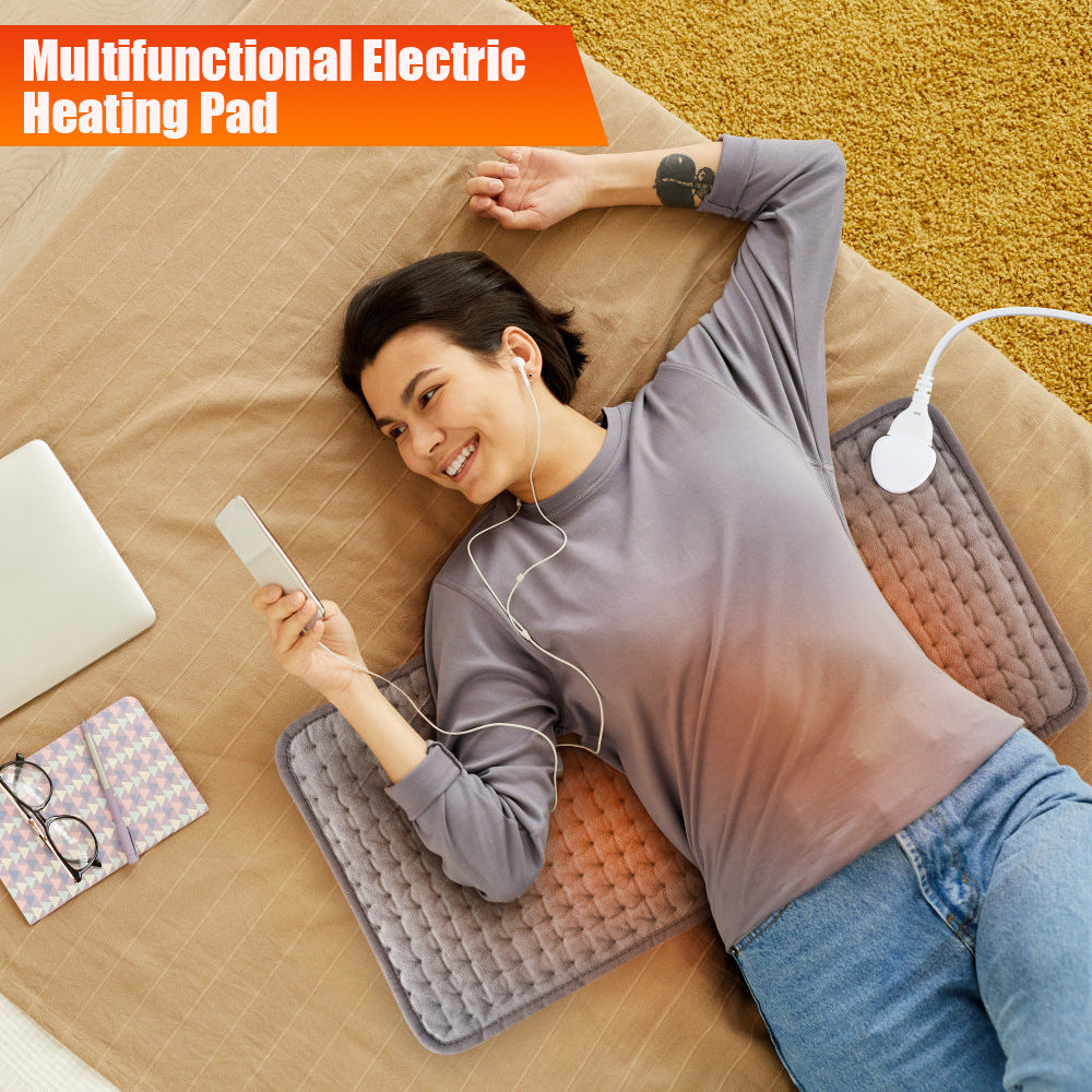Cozy 10 Level Heating Pad Electric Warming Blanket For Body, Waist, Lap, Back, Shoulders, And Abdomen, Fast Heat Throw With Adjustable Temperature, Machine Washable For Home, Office, Travel Use