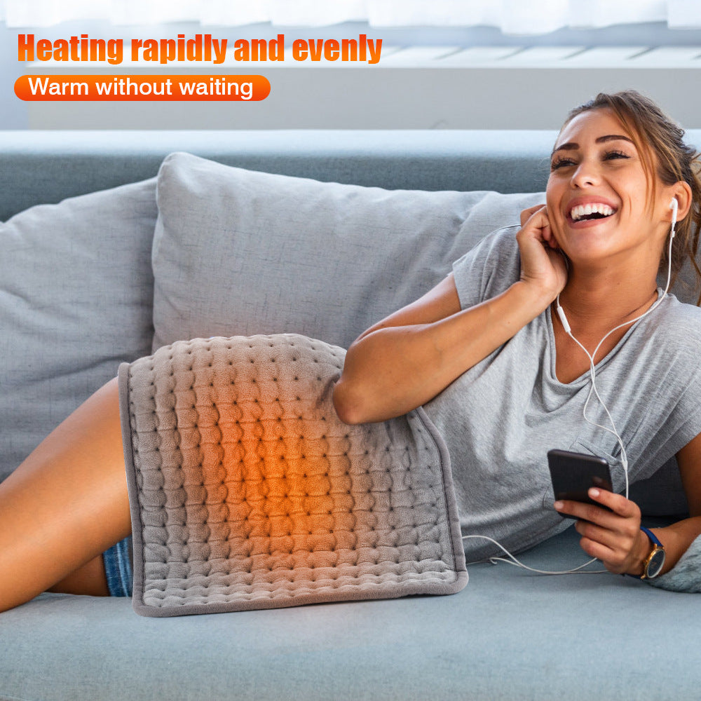 Cozy 10 Level Heating Pad Electric Warming Blanket For Body, Waist, Lap, Back, Shoulders, And Abdomen, Fast Heat Throw With Adjustable Temperature, Machine Washable For Home, Office, Travel Use