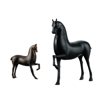 New Chinese Zen Horse Decoration Simple Porch Sitting Room Wine Cabinet Sample