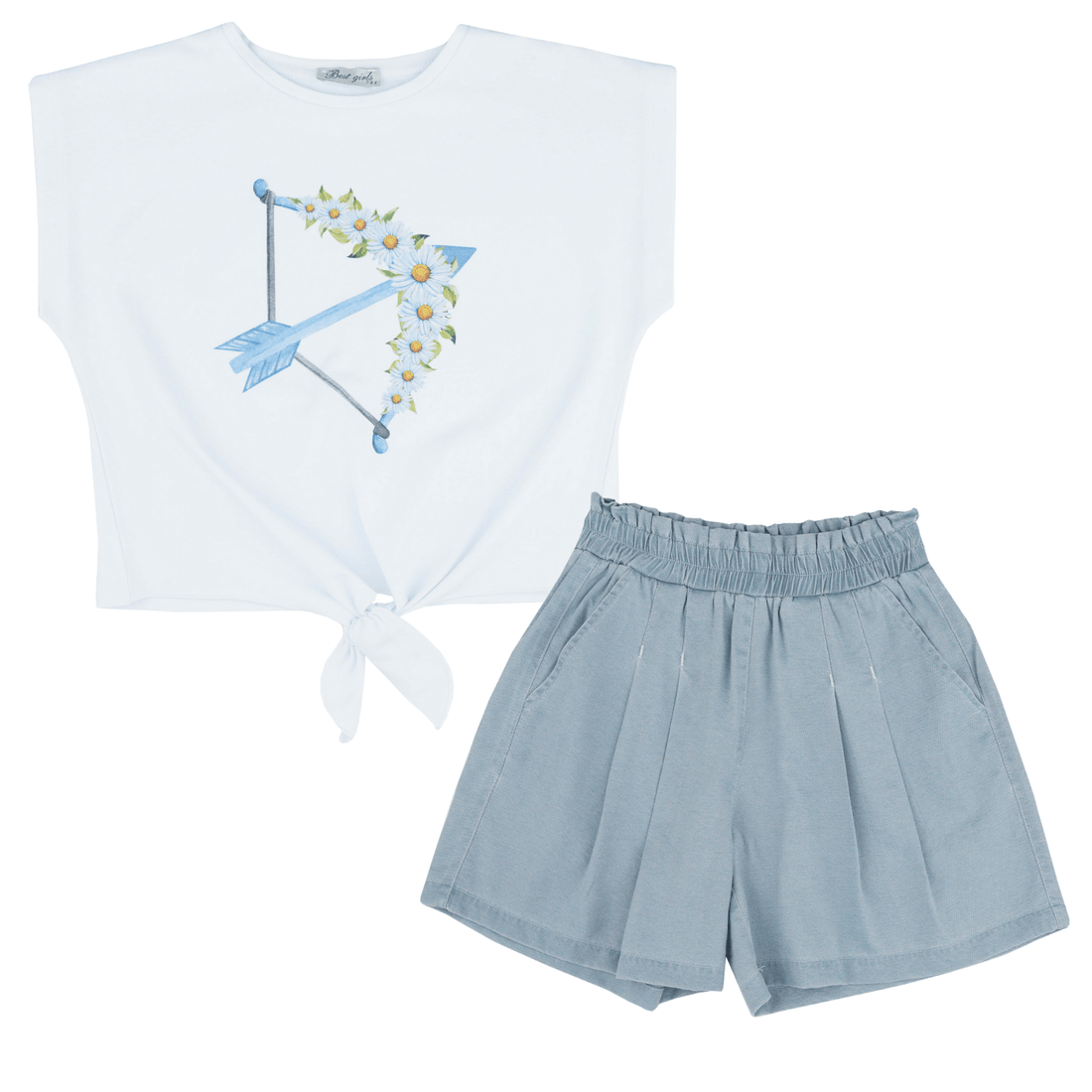 Arrow Flower Girls Casual Set – Stylish &amp; Comfortable Kids Outfit