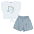 Arrow Flower Girls Casual Set – Stylish & Comfortable Kids Outfit