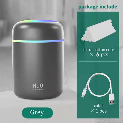Home Car Charging Colorful Air Humidifier Usb Water Replenishment