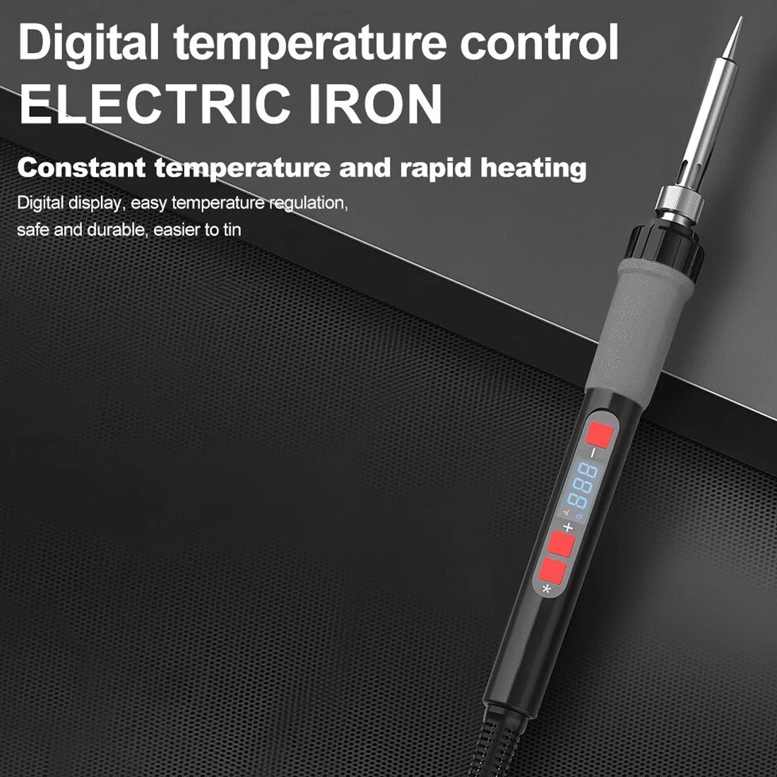 90W Soldering Iron Kit Electronics Welding Irons Solder Tools Adjustable Wire UK
