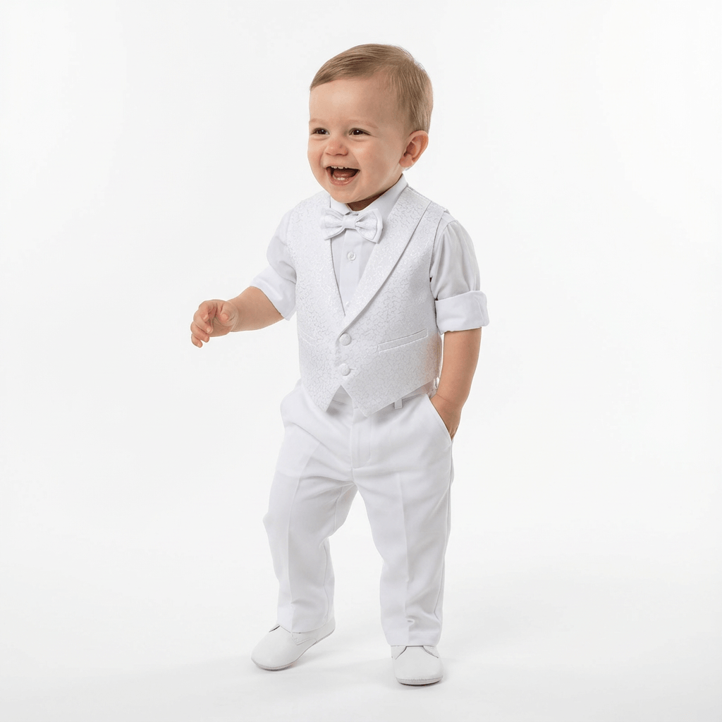 Archie’s Penguin Tail Vest Set – Cute &amp; Stylish Kids Outfit