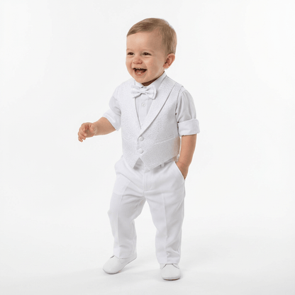 Archie’s Penguin Tail Vest Set – Cute &amp; Stylish Kids Outfit