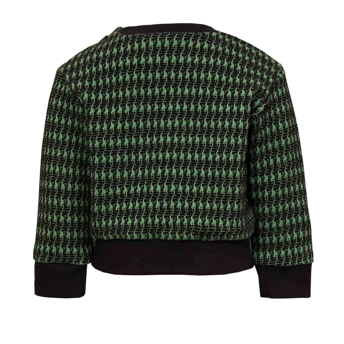 Black and green pied de poule 