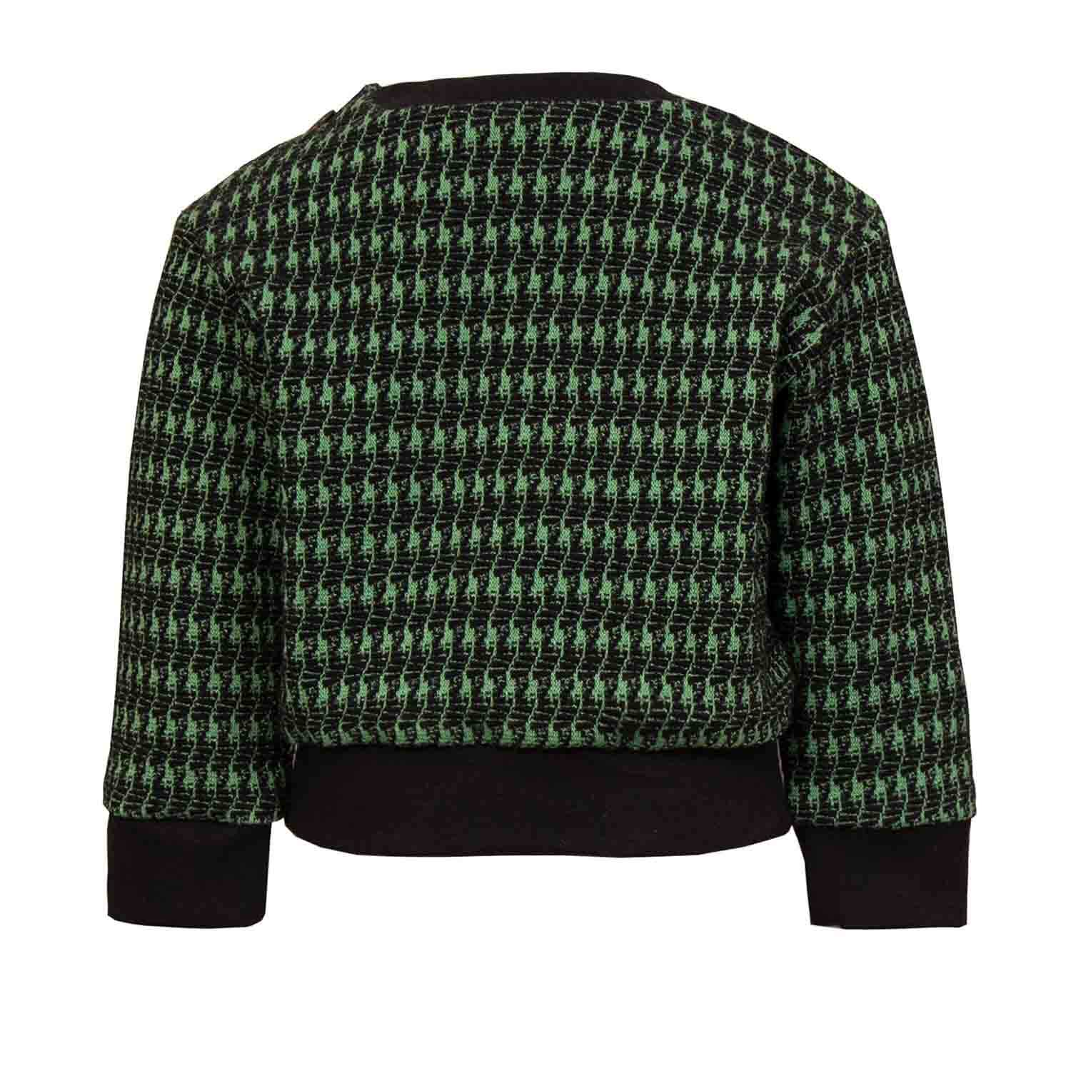 Black and green pied de poule 