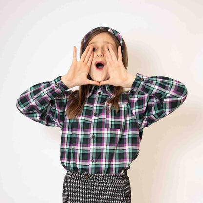 Fancy Tartan Shirt for Kids – Stylish &amp; Comfortable Checkered Outfit
