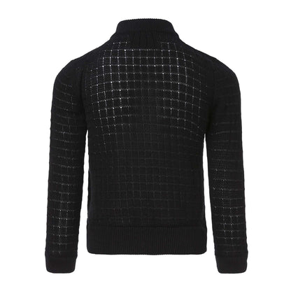 Balck Summer Cardigan with Front Buttons Fastening