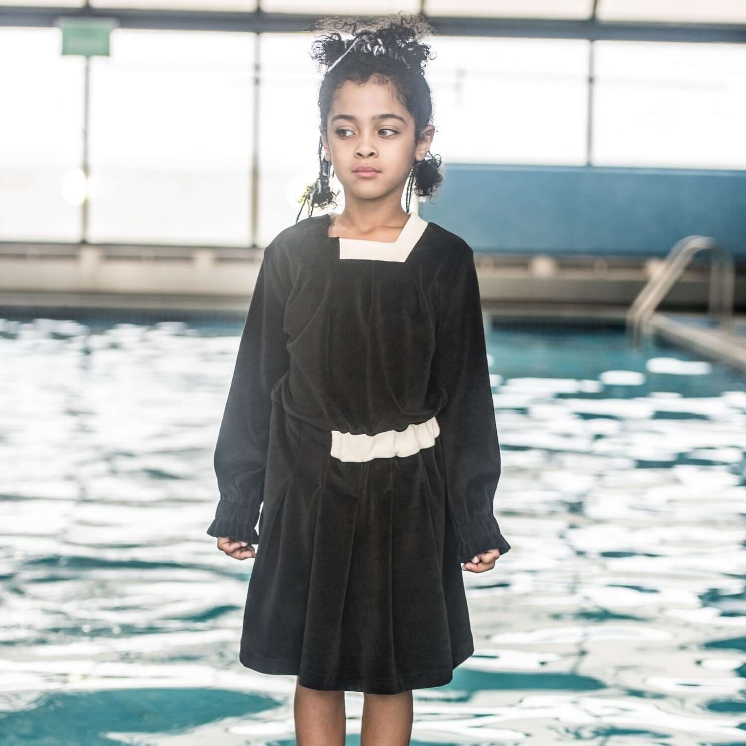 Black Velvet Dress for Girls – Elegant Party &amp; Occasion Outfit
