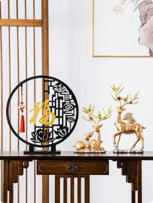 Zhaocaifu Screen Decoration Home Living Room Porch Wine Cabinet Decoration