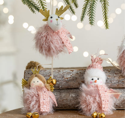 Christmas Decorations Plush Snowman Doll Doll Pendant Home Decoration