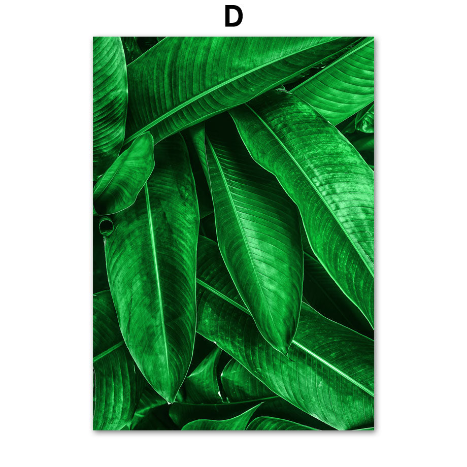 Home Decor Green Plant Canvas Painting