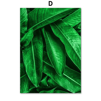 Home Decor Green Plant Canvas Painting