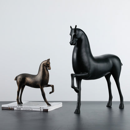 New Chinese Zen Horse Decoration Simple Porch Sitting Room Wine Cabinet Sample