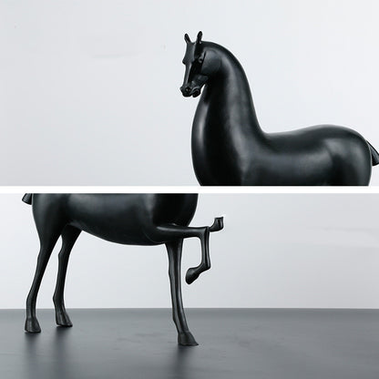 New Chinese Zen Horse Decoration Simple Porch Sitting Room Wine Cabinet Sample